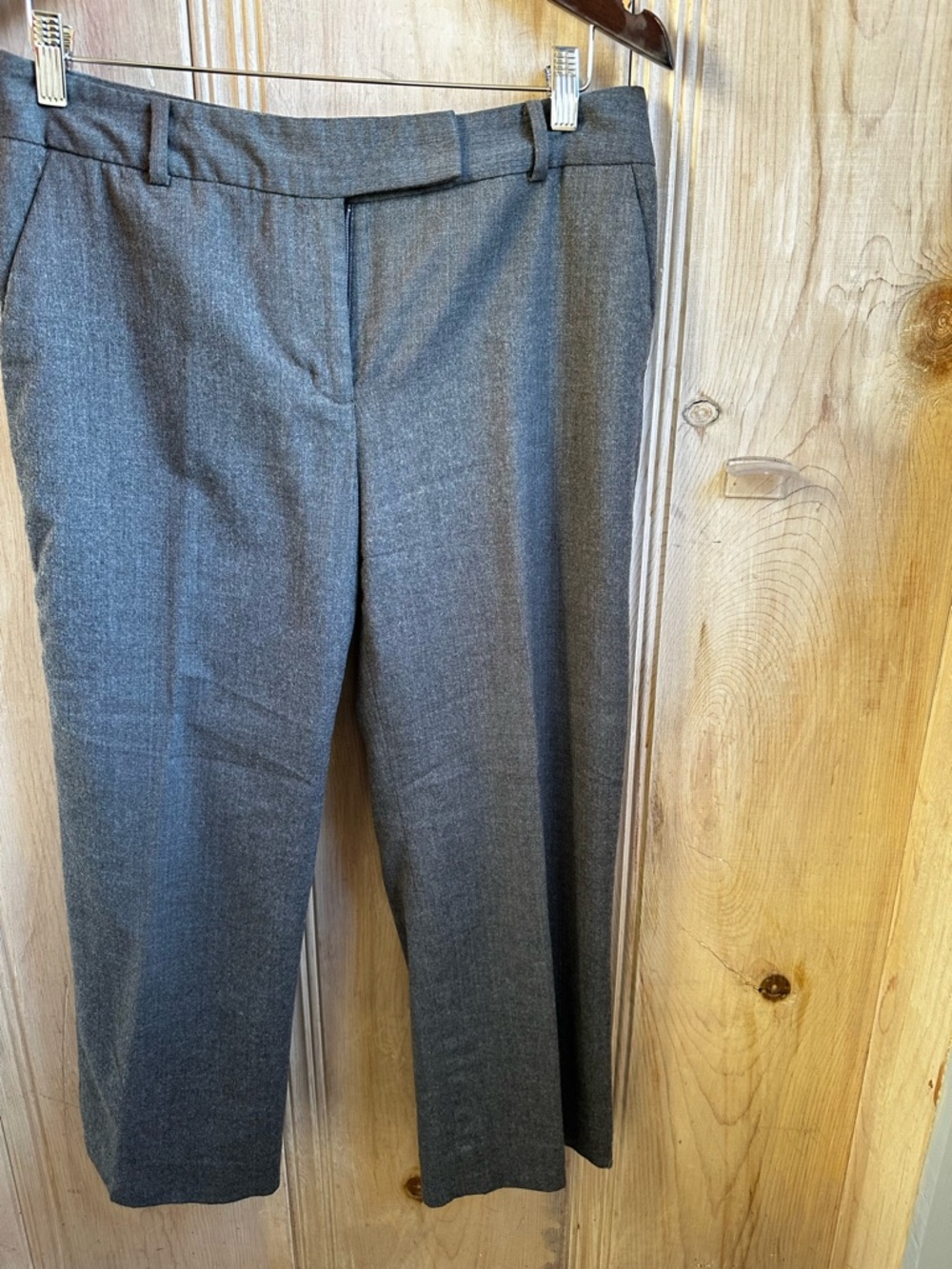 Talbots Heritage Petite Gray Cropped Pants Size 10P Classic Career